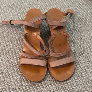 K.Jacques Tan Strappy Sandals